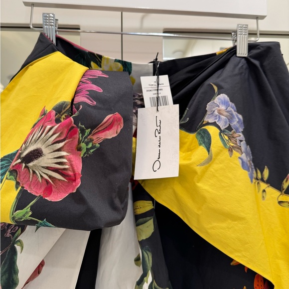 Oscar de la Renta Floral Print Tie Skort - Size 14 - Picture 10 of 14